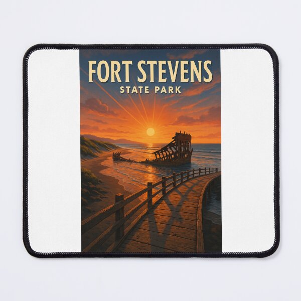 Item preview, Fort Stevens State Park Peter Iredale Wreck Sunset Oregon Coast designed and sold by Places On Earth.