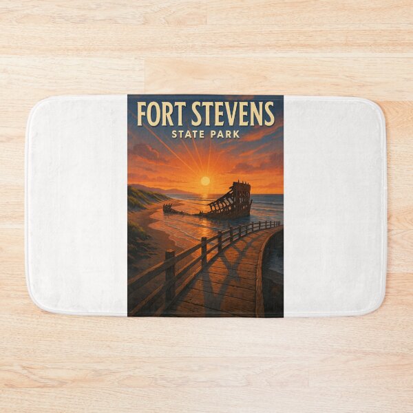 Item preview, Fort Stevens State Park Peter Iredale Wreck Sunset Oregon Coast designed and sold by Places On Earth.