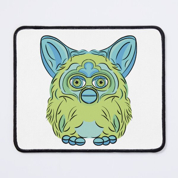 Item preview, Green and blue Furby designed and sold by MusingsArtDesigns.