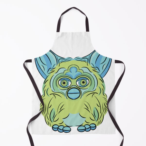 Item preview, Green and blue Furby designed and sold by MusingsArtDesigns.
