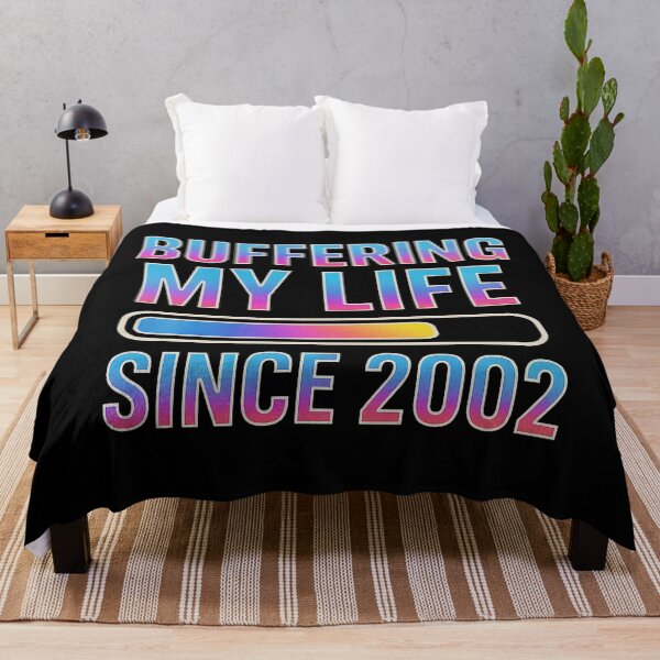 Item preview, Buffering My Life Since 2002 – Retro Gradient Internet Humor Design designed and sold by Syrupulse.