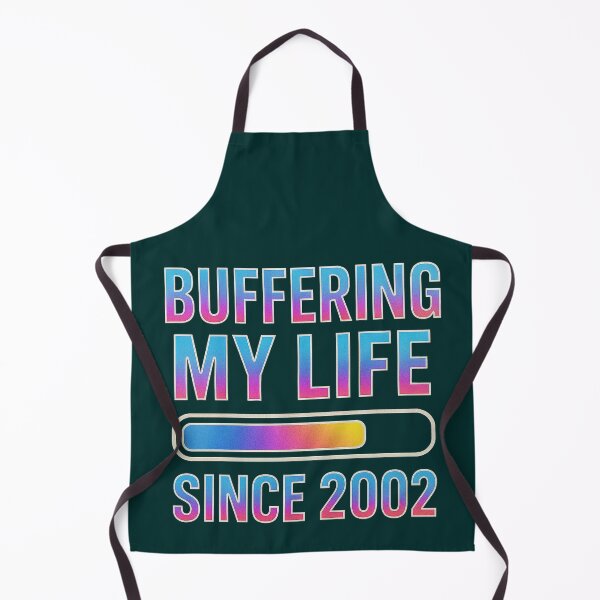 Item preview, Buffering My Life Since 2002 – Retro Gradient Internet Humor Design designed and sold by Syrupulse.