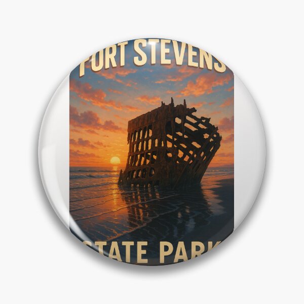 Item preview, Fort Stevens State Park Peter Iredale Shipwreck Clatsop County designed and sold by Places On Earth.