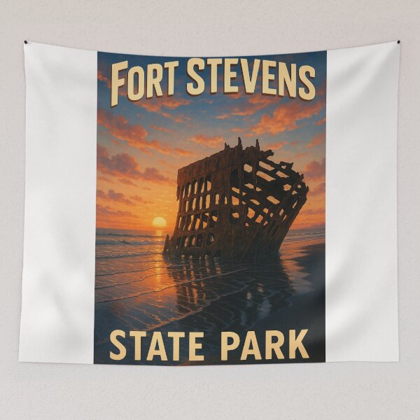 Item preview, Fort Stevens State Park Peter Iredale Shipwreck Clatsop County designed and sold by Places On Earth.