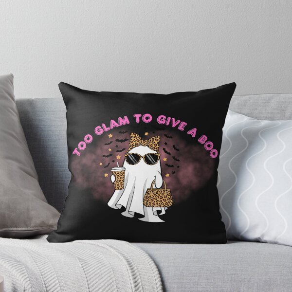 Item preview, Too Glam to Give a Boo – Stylish Pink Ghost Halloween Shirt designed and sold by AgataUrbanska.