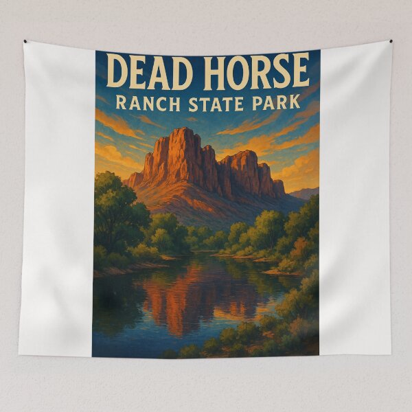Item preview, Dead Horse Ranch State Park Red Rock Reflection Cottonwood Arizona designed and sold by Places On Earth.
