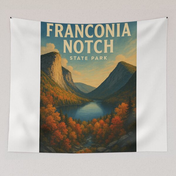Item preview, Franconia Notch State Park Autumn White Mountains New Hampshire designed and sold by Places On Earth.
