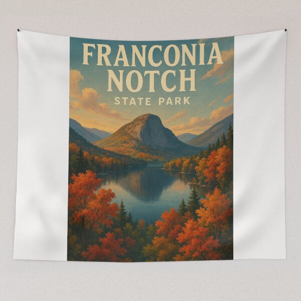 Item preview, Franconia Notch State Park Autumn Reflection White Mountains designed and sold by Places On Earth.