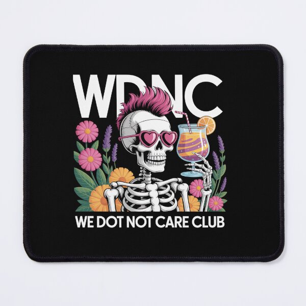 Item preview, Skeleton Girl We Do Not Care Club designed and sold by SlogariArt.