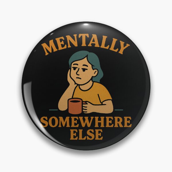 Item preview, Mentally Somewhere Else – Relatable Retro Mood T-Shirt designed and sold by Jojokoko12.