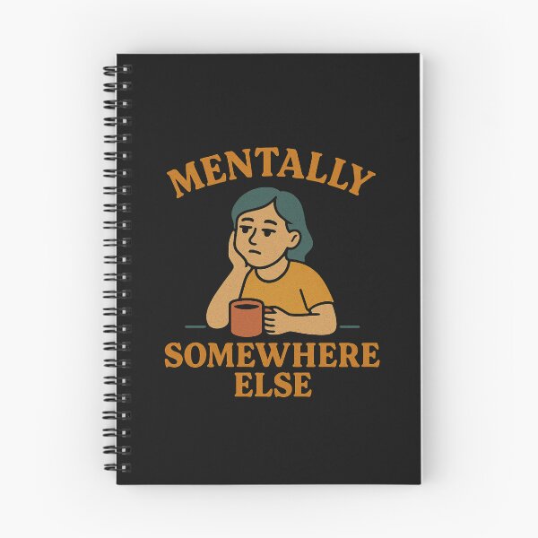 Item preview, Mentally Somewhere Else – Relatable Retro Mood T-Shirt designed and sold by Jojokoko12.