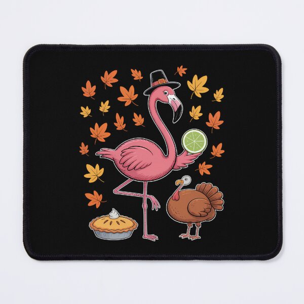 Item preview, Thanksgiving Pilgrim Flamingo Fall Autumn designed and sold by BiellaSar.
