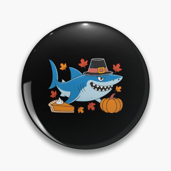 Item preview, Thanksgiving Pilgrim Shark Cute Fall Autumn designed and sold by BiellaSar.