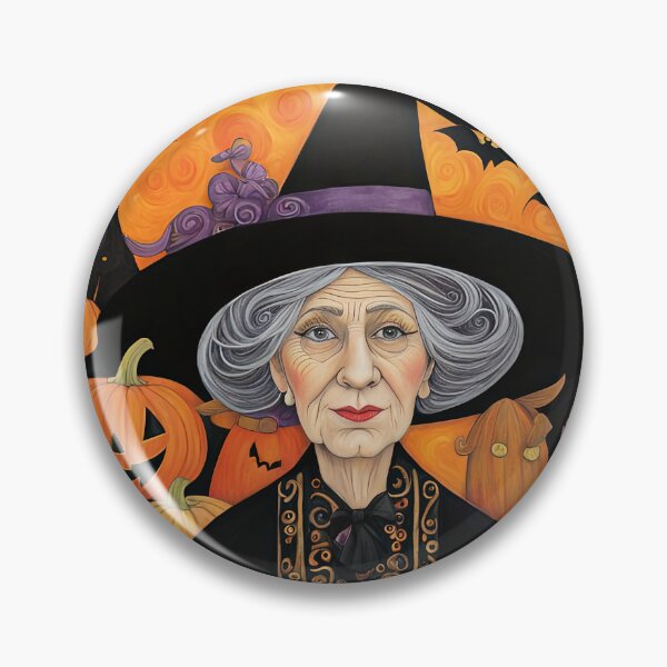 Item preview, Pensioner dressed as Witch for Halloween designed and sold by Colin Bentham.