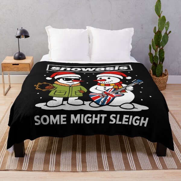 Item preview, Funny Oasis Snowasis Some Might Sleigh Parody Christmas Jumper Design for Music Fans designed and sold by w1ckerman.