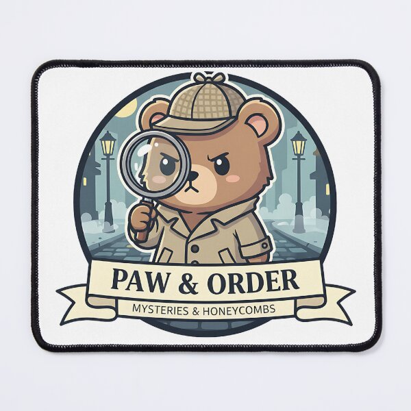 Item preview, Chibi Bear Detective – Cute Funny Animal Mystery Design for Merch designed and sold by meesub.