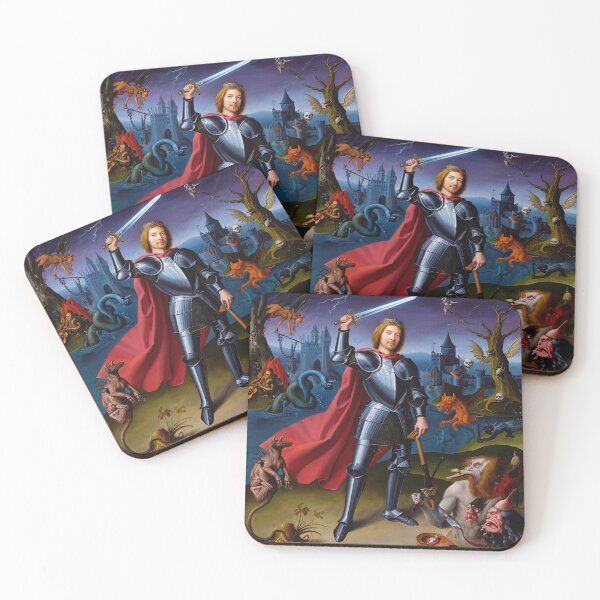 Item preview, The Hallowed Knight  - medieval style classical artwork designed and sold by Vintage Designs +.