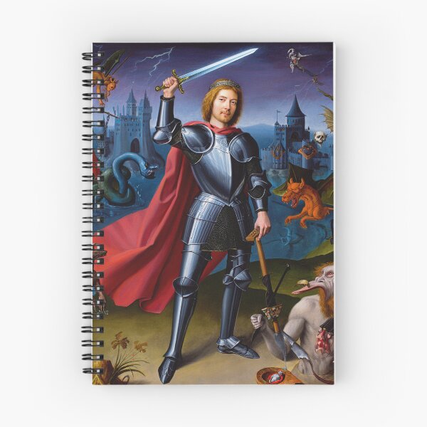 Item preview, The Hallowed Knight  - medieval style classical artwork designed and sold by Vintage Designs +.