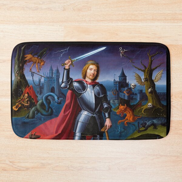 Item preview, The Hallowed Knight  - medieval style classical artwork designed and sold by Vintage Designs +.