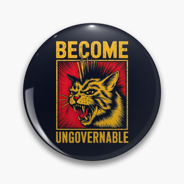 Item preview, Become Ungovernable - Black Cat Biting Hand Funny Meme Classic(3) designed and sold by Rusiaamber.