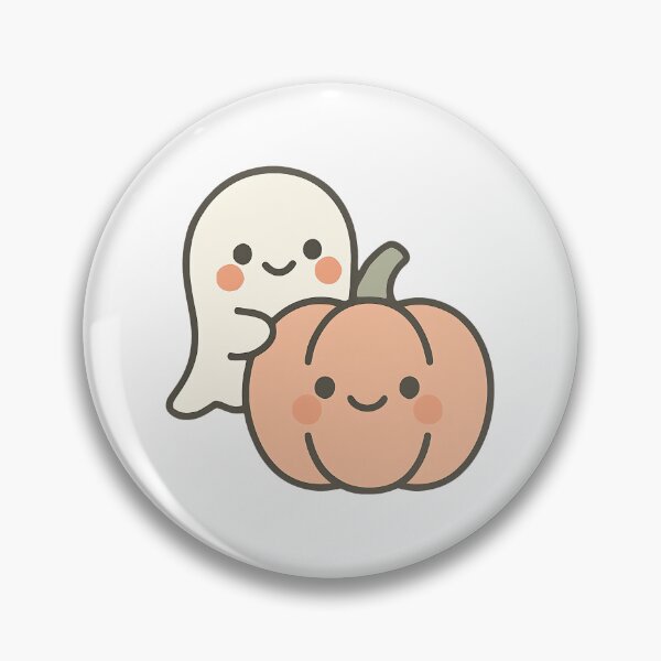 Item preview, halloween ghost stickers and pin designed and sold by DaxDx99.