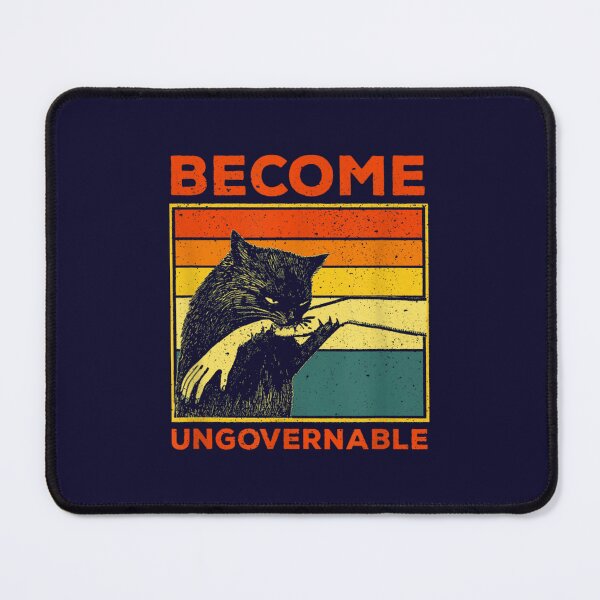 Item preview, Become Ungovernable - Black Cat Biting Hand Funny Active designed and sold by Rusiaamber.