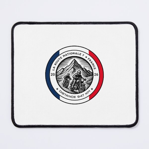 Item preview, Route Nationale 7 -France- Motorcycle Tour 2026 Badge, sticker / shirt and more designed and sold by designkb.