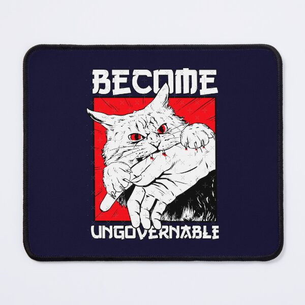 Item preview, Become Ungovernable Black Cat Bite Humor designed and sold by Rusiaamber.
