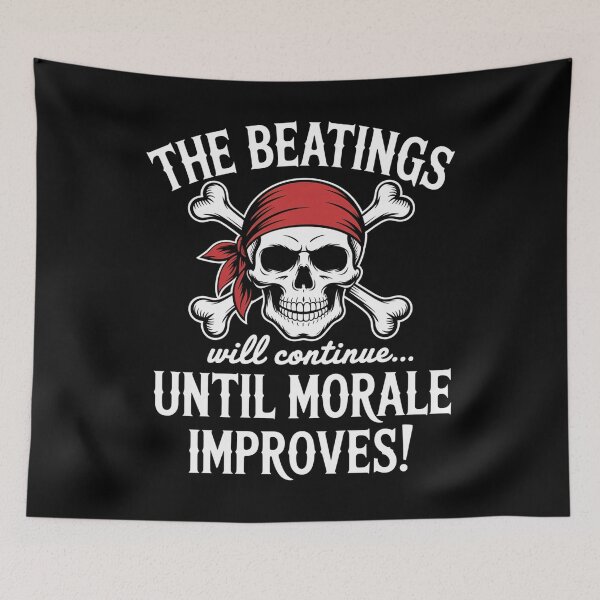 Item preview, The Beatings Will Continue Until Moral Improves Pirate designed and sold by SlogariArt.