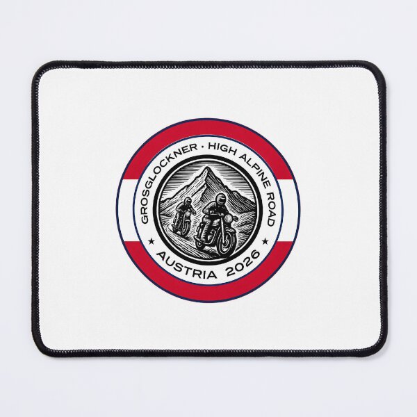 Item preview, Grossglockner High Alpine Road Austria 2026 Badge / Motorrad Stickerr/ colors of the flag of AUSTRIA  designed and sold by designkb.