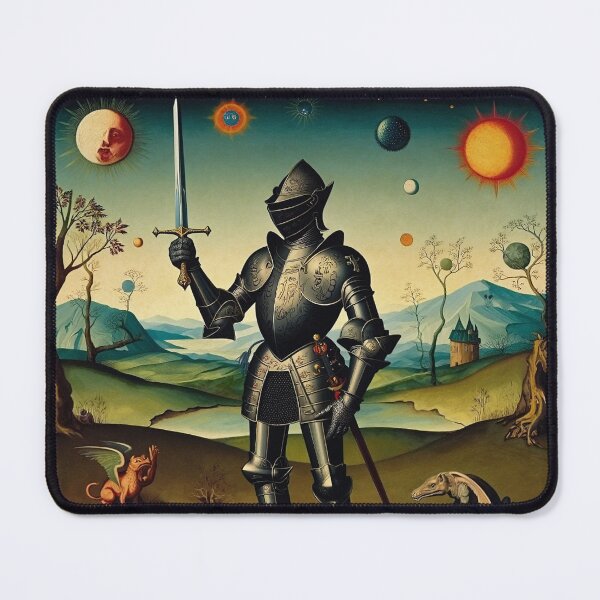 Item preview, The Hallowed Knight - medieval style classical artwork designed and sold by Vintage Designs +.