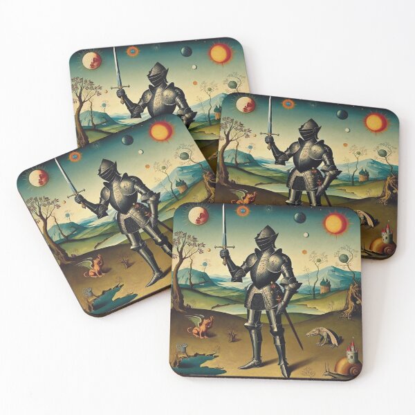 Item preview,  The Hallowed Knight  - medieval style classical artwork designed and sold by Vintage Designs +.