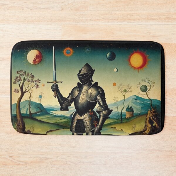 Item preview,  The Hallowed Knight  - medieval style classical artwork designed and sold by Vintage Designs +.