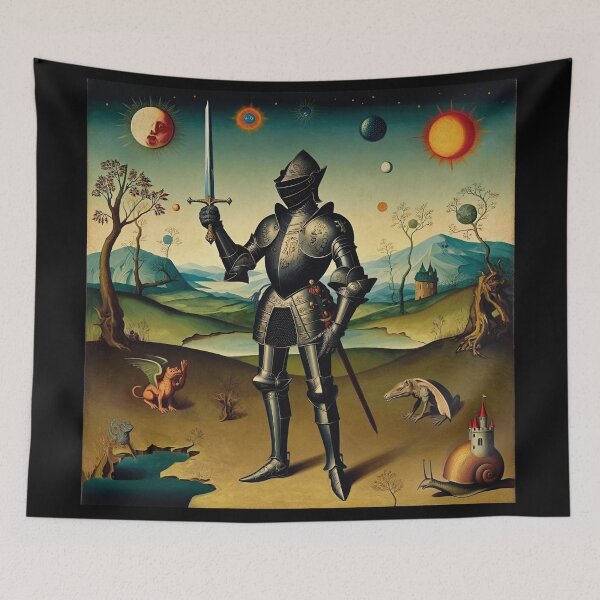 Item preview,  The Hallowed Knight  - medieval style classical artwork designed and sold by Vintage Designs +.