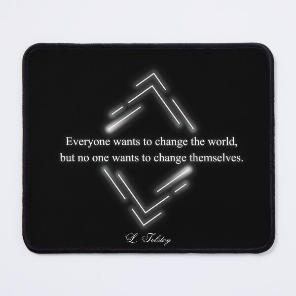 Item preview, L. Tolstoy, Unforgettable Quotes by Famous Writers, Literary Quotes, Inspirational Author Sayings, Classic Literature Gift Idea designed and sold by chipmuckdesignn.