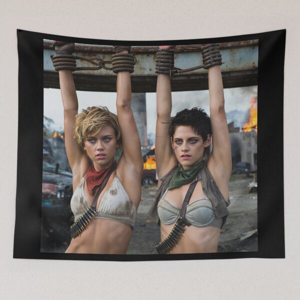 Item preview,  Two captive fantasy post apocalyptic warrior women art photo designed and sold by Vintage Designs +.