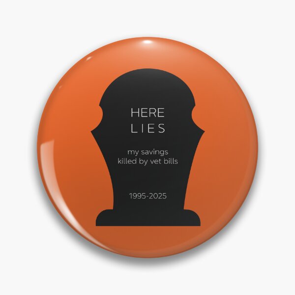 Item preview, Spooky Pet Owner Shirt – “Here Lies My Savings Killed by Vet Bills” designed and sold by atelier-biurni.