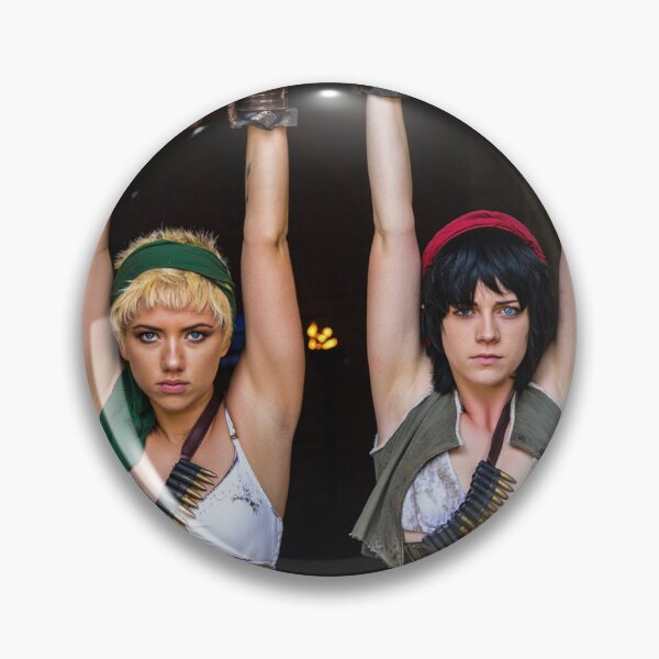 Item preview, Two captive fantasy post apocalyptic warrior women art photo designed and sold by Vintage Designs +.
