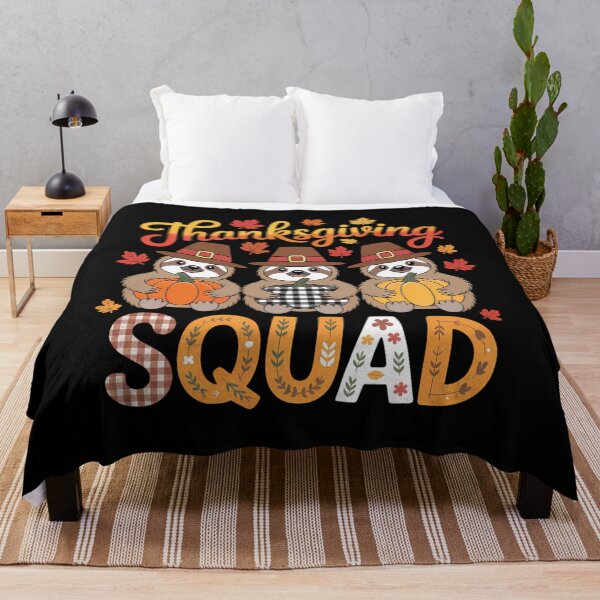 Item preview, Thanksgiving Squad Three Cute Sloths Fall Pumpkins Lover designed and sold by August4Laughs25.