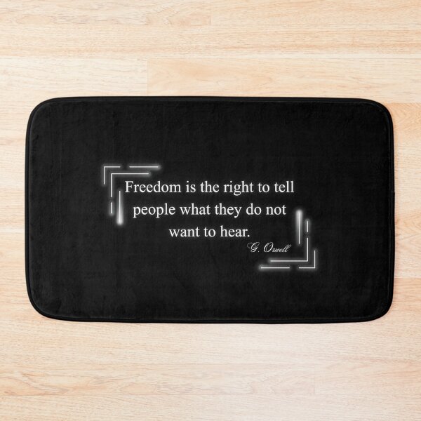 Item preview, G. Orwell, Unforgettable Quotes by Famous Writers, Literary Quotes, Inspirational Author Sayings, Classic Literature Gift Idea designed and sold by chipmuckdesignn.