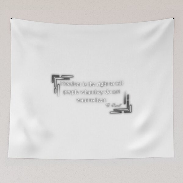 Item preview, G. Orwell, Unforgettable Quotes by Famous Writers, Literary Quotes, Inspirational Author Sayings, Classic Literature Gift Idea designed and sold by chipmuckdesignn.