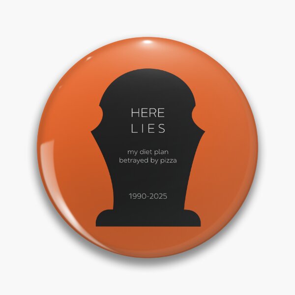 Item preview, Spooky Foodie Shirt – “Here Lies My Diet Plan Betrayed by Pizza” designed and sold by atelier-biurni.