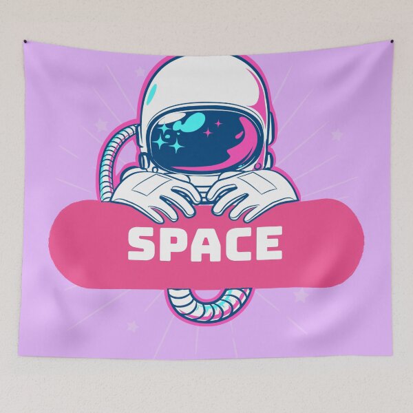 Item preview, Pink astronaut in space designed and sold by AndroidZ.