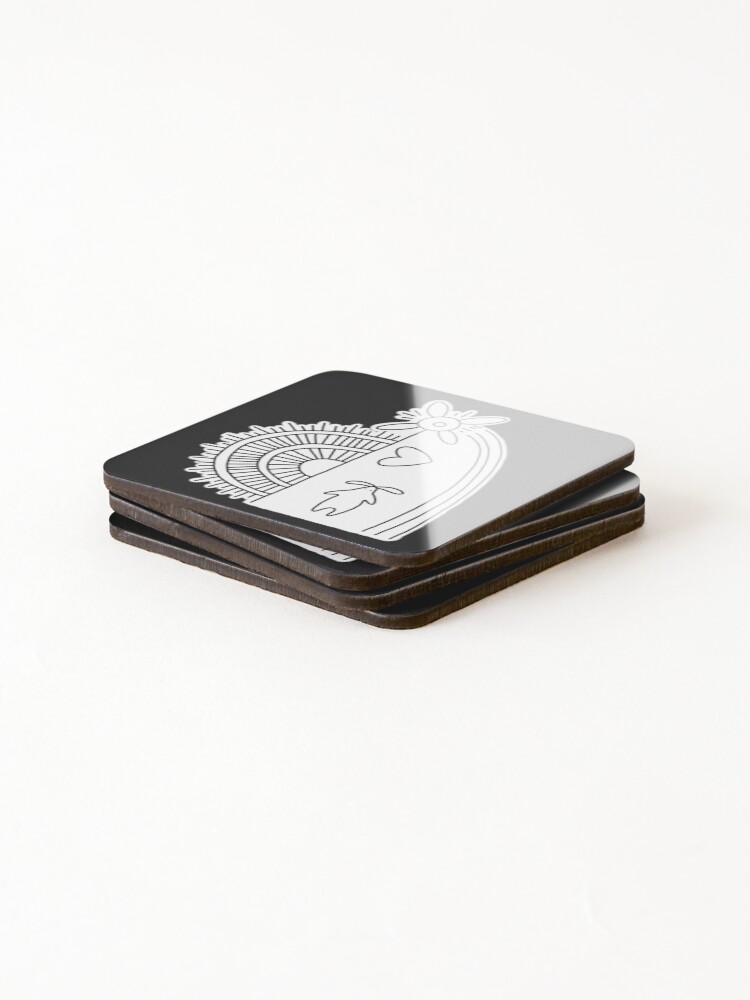 Thumbnail 4 of 5, Coasters (Set of 4), Note for Howl. designed and sold by LaReserveDesign.