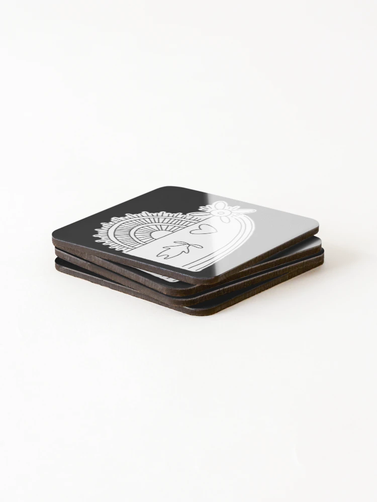 Thumbnail 4 of 5, Coasters (Set of 4), Note for Howl. designed and sold by LaReserveDesign.