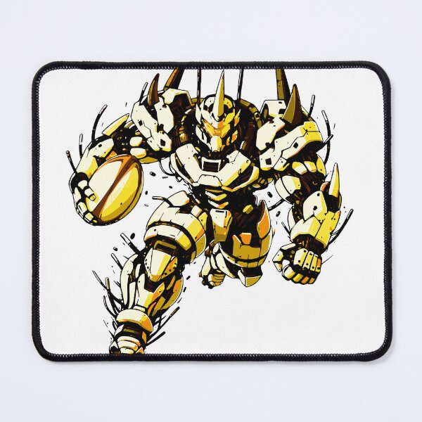 Item preview, Futuristic Yellow Mecha Robot Warrior | Sci-Fi Anime Mech | Cyberpunk Robot Armor Illustration designed and sold by Graphic Botique.
