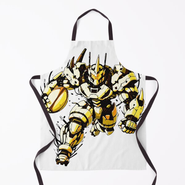 Item preview, Futuristic Yellow Mecha Robot Warrior | Sci-Fi Anime Mech | Cyberpunk Robot Armor Illustration designed and sold by Graphic Botique.