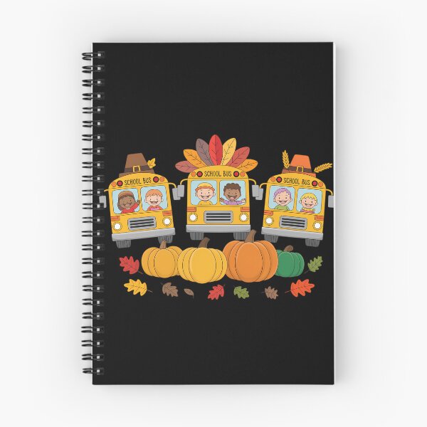 Item preview, Thanksgiving Three Cute School Buses As Turkey Autumn Driver designed and sold by August4Laughs25.