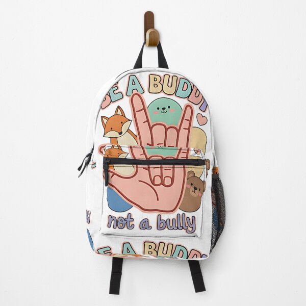 Item preview, Be a Buddy Not a Bully cute animal kindness message empathy positive friendship designed and sold by ArtDesignTp.