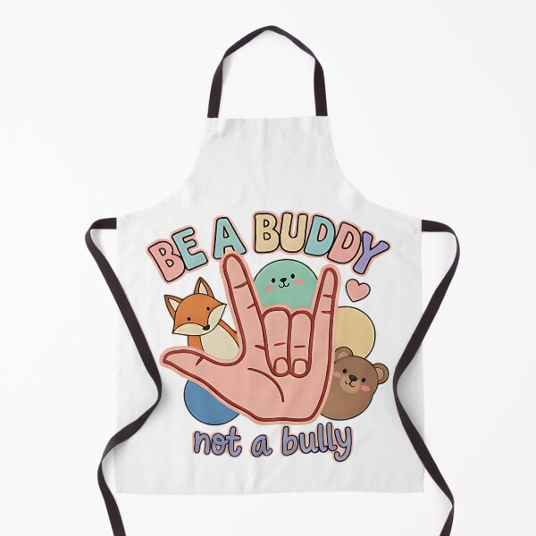 Item preview, Be a Buddy Not a Bully cute animal kindness message empathy positive friendship designed and sold by ArtDesignTp.